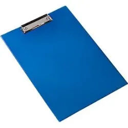 Klemmbrett, DIN A4, Kunststoff, mit Aufhängöse, blau