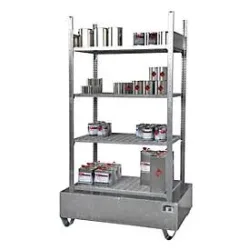 Bauer® Kleingebinderegal mit Auffangwanne 3021-4E, verzinkt
