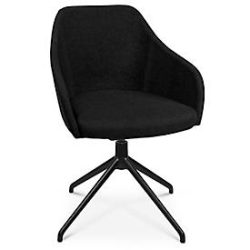 Konferenzsessel Topstar Sitness Life 2.1, dreh-/sitzhöhenverstellbar, Armlehnen, B 350-480 x T 460 x H 460-490 mm, 4-Fussgestell, Alu schwarz-matt & Stoff, schwarz