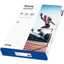 Kopierpapier tecno speed, DIN A3, 80 g/m², weiss, 1 Karton = 5 x 500 Blatt