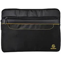 Laptop Hülle Exacompta Exactive®, für 1 Laptop oder Tablet bis 13,3?,1 Reissverschlusstasche, wasserfester Polyesterstoff, schwarz