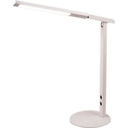Bürolampe Cisse Weiss Aluminium - LED - Lichtfarbe: Warmweiss - Bürolampe- LED Energiesparlampe