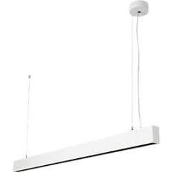 LED-Pendelleuchte Dotlux STYLFREE, Leistung 50 W, 6500 lm, 4000 K, bildschirmarbeitsplatzfähig, Aluminium, weiss