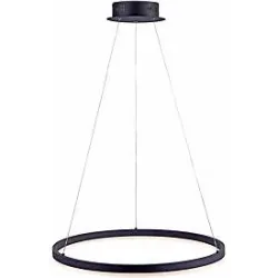 Pendellampe Q-Vito Bronze Eisen 59 cm 120 cm - Farbe: messing matt - LED - Lichtfarbe: Warmweiss - Pendellampe- LED Energiesparlampe