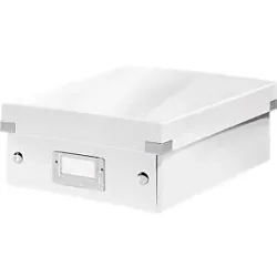 Leitz Click & Store WOW Klein Organisationsbox Laminierte Hartpappe Weiß 22 x 28,2 x 10 cm