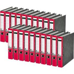 LEITZ® Ordner 1050, DIN A4, Rückenbreite 52 mm, 20 Stück, rot