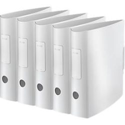 LEITZ® Ordner Active Style, DIN A4, Rückenbreite 82 mm, 5 Stück, arktik weiss