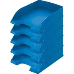 LEITZ® Ablagekorb Standard 5227, Kunststoff, 5 Stück, blau