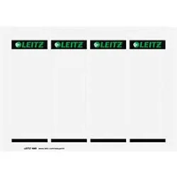 Leitz PC-beschriftbare Kartonrückenschilder 1680 Für Leitz 1010 Qualitäts-Ordner Hellgrau 56 x 190 mm 100 Stück