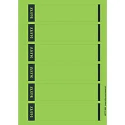 Leitz PC-beschriftbare Selbstklebende Rückenschilder 1686 Für Leitz 1050 Qualitäts-Ordner Grün 39 x 192 mm 150 Stück