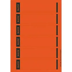 Leitz PC-beschriftbare Selbstklebende Rückenschilder 1686 Für Leitz 1050 Qualitäts-Ordner Rot 39 x 192 mm 150 Stück
