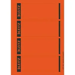 Leitz PC-beschriftbare Selbstklebende Rückenschilder 1685 Für Leitz 1080 Qualitäts-Ordner Rot 62 x 192 mm 100 Stück