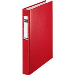 LEITZ® Ringbuch, DIN A4, 4-Ring-Mechanik, Rückenbreite 40 mm, überbreit, rot