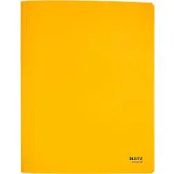 Leitz® Schnellhefter Recycle, Format A4, bis zu 250 Blatt, Heftmechanik, 100 % recycelbar, Blauer Engel, Recyclingkarton, gelb