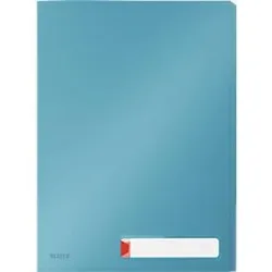 Leitz® Sichthülle Cosy Privacy, blickdicht, A4, für bis zu 40 Blatt, 3 Fächer & Beschriftungsschild, 3 Stück, blau