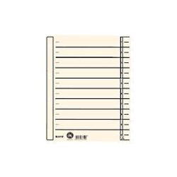 LEITZ® Trennblatt 1657, DIN A4, mit Linienaufdruck, 100 Stück