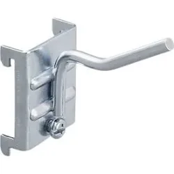Lochwandhaken WFI, schräg, für Lochplatten mit Lochgrösse 9 x 9 mm & Lochabstand 38 mm, L 50 mm, Stahl, 5 Stück