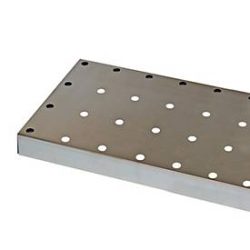 Lochblecheinsatz Standard für asecos Chemikalienschränke der CS und CX Serie, Stahlblech, B 731 x T 412 x H 41 mm, bis 60 kg