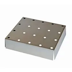 Lochblecheinsatz Standard für asecos Sicherheitsschränke der Q30, Q90, S90 und K90 Serie, Edelstahl 1.4016, B 409 x T 474 x H 107 mm, bis 75 kg