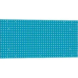 Lochplatte WFI, Wandmontage, Lochgrösse 9 x 9 mm & Lochabstand 38 mm, L 1150 x H 750 mm, Stahlblech, azurblau RAL 5009