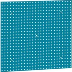 Lochplatte WFI, Wandmontage, Lochgrösse 9 x 9 mm & Lochabstand 38 mm, L 988 x H 910 mm, Stahlblech, azurblau RAL 5009