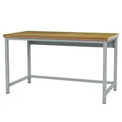 Packtisch Bedrunka+Hirth Basic, Grundtisch, bis 300 kg, Buche-Multiplex-Arbeitsplatte, B 2000 x T 750 x H 859 mm