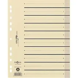 PAGNA Easy Rip Trennblätter, DIN A4-Format, Linienaufdruck, 10 Stück, schwarz