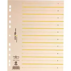 PAGNA Easy Rip Trennblätter, DIN A4-Format, Linienaufdruck, 100 Stück, gelb