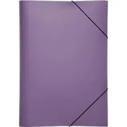 Pagna -  Gummizugmappe Trend PP A4 21613-12 3 Klappen lila, 21cm
