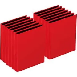 PAGNA Ringbuch, 4er-Mechanik, DIN A4, Rückenbreite 35 mm, 12 Stück, rot