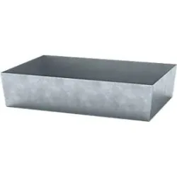 Paletten-Auffangwanne ASECOS, Stahl, 200 l Auffangvolumen, B 815 x T 1235 x H 255 mm, verzinkt