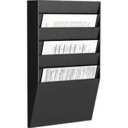 Paperflow Horizontal Prospekthalter 6 x A4 Schwarz