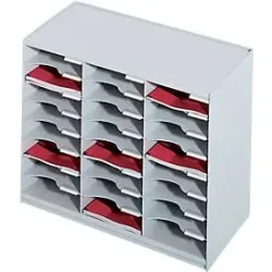 Paperflow Sortiersystem 802.02 DIN A4 500 Blatt Grau 67,4 x 30,8 x 54,8 cm