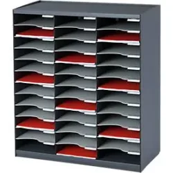 Paperflow Sortiersystem 803.11 DIN A4 500 Blatt Grau, Schwarz 67,4 x 30,8 x 79,1 cm