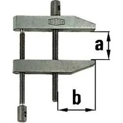 Bessey PA28 Tiefspann-Schraubzwinge Spann-Weite (max.):28 mm Ausladungs-Maße:19 mm