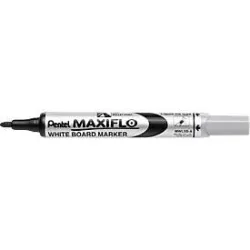 Pentel Whiteboardmarker Maxiflow, Schreibspitze 2 mm, 12 Stück, schwarz