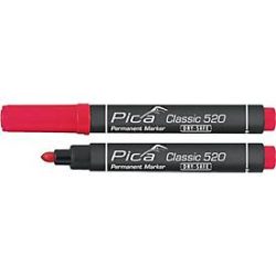 Permanentmarker Classic rot Strich-B.1-4mm Rundspitze PICA, 10 Stück