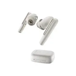 Poly Voyager Free 60 - True Wireless-Kopfhörer mit Mikrofon - im Ohr - Bluetooth - aktive Rauschunterdrückung - Sandweiß
