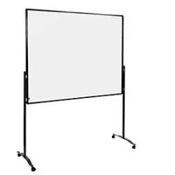 Legamaster Freistehendes doppelseitiges Whiteboard PREMIUM Lackierter Stahl, Aluminium 1500 x 1200mm Weiss