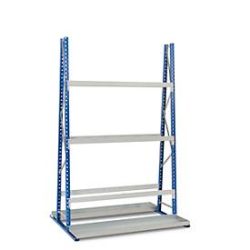 Profil-Lagerregal, doppelseitig, Grundfeld, H 3000 x L 1500 x T 600 mm