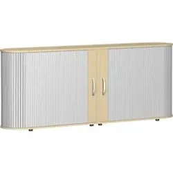Querrollladenschrank Alicante, B 2000 x T 400 x H 828 mm, Ahorn-Dekor