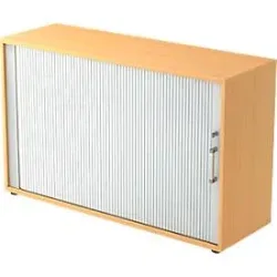 Hammerbacher Aktenschrank 2FH Buche Holz, Metall 1.200 x 400 x 748 mm