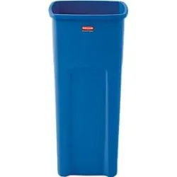 Rubbermaid Abfallbehälter Untouchable®, mit Recycling-Logo, 87 Liter, blau