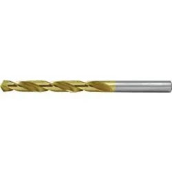 RUKO Spiralbohrer DIN 338 Typ N, Ø 3,3 mm, HSS TiN-beschichtet, Spitzenwinkel 118°, L 65 mm