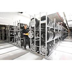Räderregal R 3000, Grundfeld, H 2967 x B 2019 mm, 4 Traversenpaare