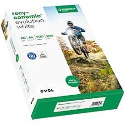 Recyclingpapier Inapa Recyconomic Evolution White, DIN A4, 80 g/m², naturweiss