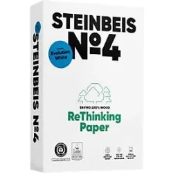 Recyclingpapier Steinbeis ?4, DIN A4, 80 g/m², naturweiss, 2500 Blatt