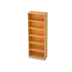 Regal, 6 OH, B 800 x T 400 mm, Buche-Dekor