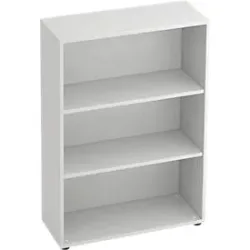 Hammerbacher Regal Matrix Lichtgrau 800 x 330 x 1.144 mm