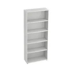 Hammerbacher Regal Matrix Lichtgrau 800 x 330 x 1.880 mm